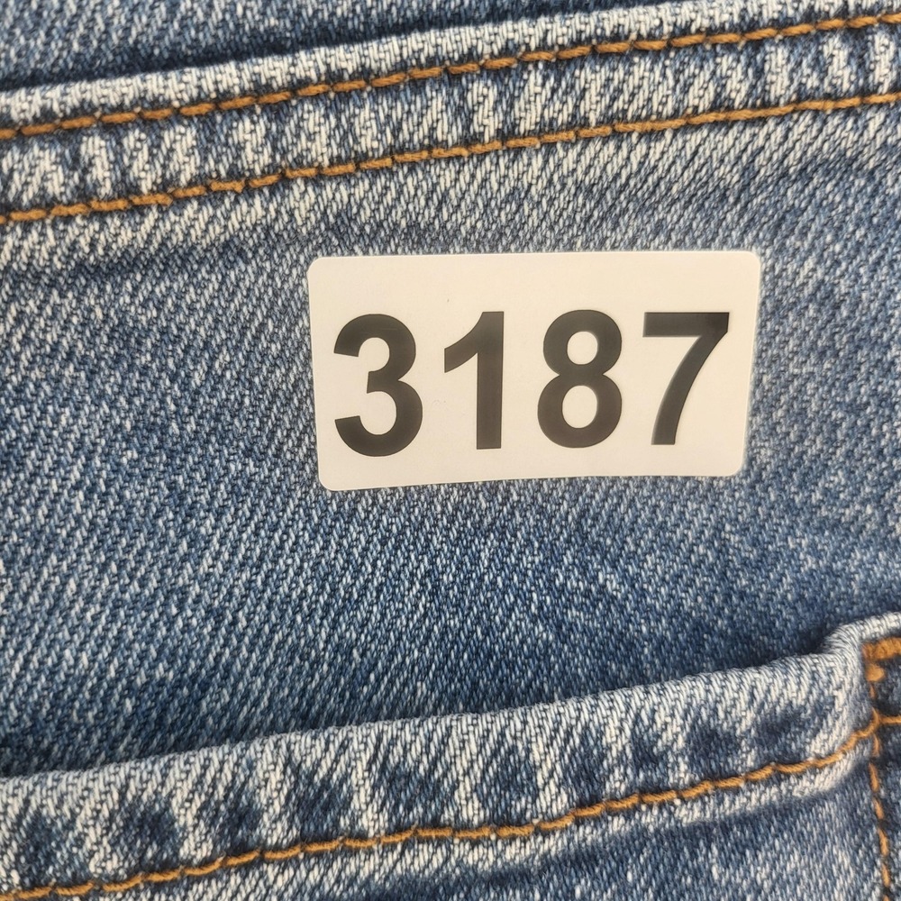 Clockhouse C&A Jeans Womens‎ 42 Short High Rise Loose Straight Side Slit Hem - Picture 10 of 10